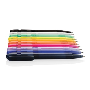 Stylo transparent en ABS recyclé et certifié GRS Devin 16