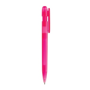 Stylo transparent en ABS recyclé et certifié GRS Devin 62