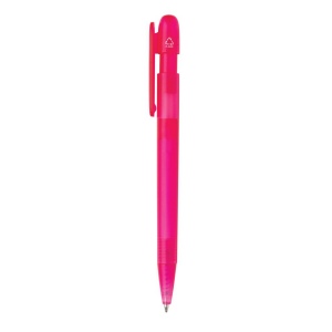 Stylo transparent en ABS recyclé et certifié GRS Devin 63