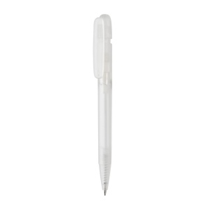 Stylo transparent en ABS recyclé et certifié GRS Devin 19