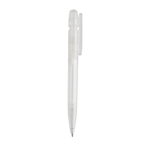 Stylo transparent en ABS recyclé et certifié GRS Devin 20