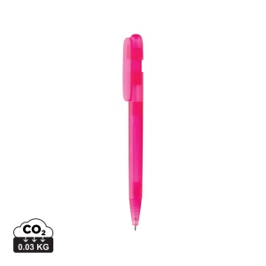 Stylo transparent en ABS recyclé et certifié GRS Devin 9