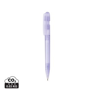 Stylo transparent en ABS recyclé et certifié GRS Devin 11