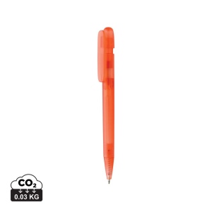 Stylo transparent en ABS recyclé et certifié GRS Devin 4