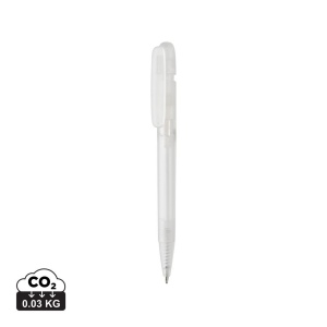 Stylo transparent en ABS recyclé et certifié GRS Devin 3