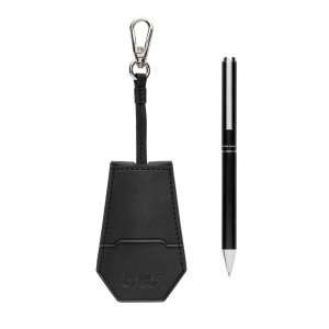 Set porte-clés et stylo en rPET PU RCS Swiss Peak Tula 4
