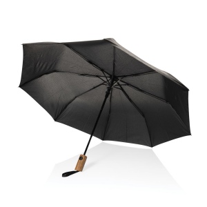 Mini parapluie 21" à ouverture auto en bois d'acacia Kaycey 5