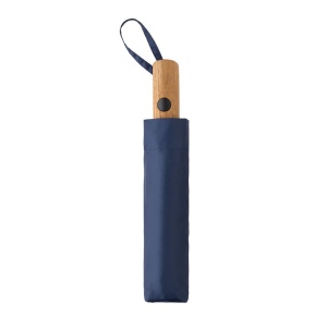 Mini parapluie 21" à ouverture auto en bois d'acacia Kaycey 22