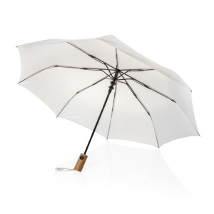 Mini parapluie 21" à ouverture auto en bois d'acacia Kaycey 12