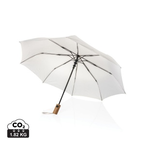 Mini parapluie 21" à ouverture auto en bois d'acacia Kaycey 3