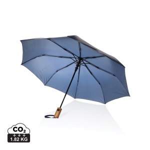 Mini parapluie 21" à ouverture auto en bois d'acacia Kaycey 4