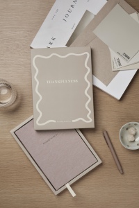 VINGA Thankfulness Journal intime en papier recyclé GRS 7