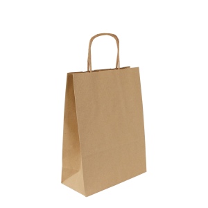 Sac papier kraft anses torsadées
