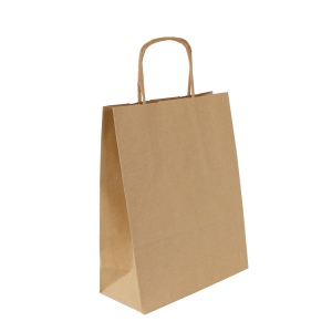 Sac papier kraft anses torsadées