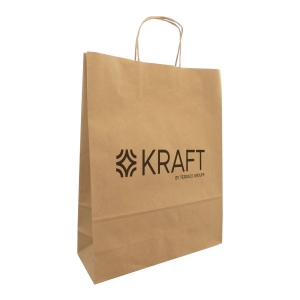 Sac papier kraft anses torsadées 4