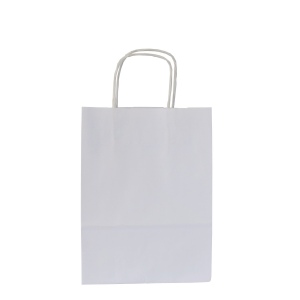 Sac papier blanc anses torsadées 2