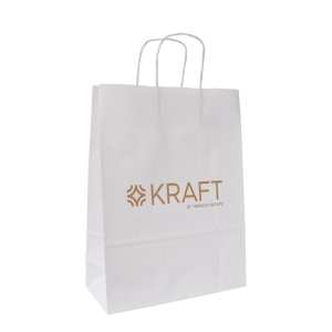Sac papier blanc anses torsadées 4