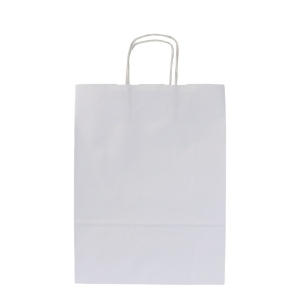 Sac papier blanc anses torsadées 2