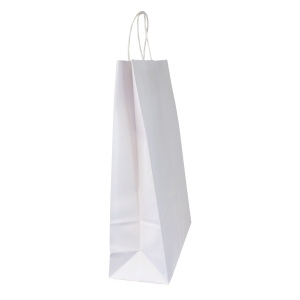 Sac papier blanc anses torsadées 3