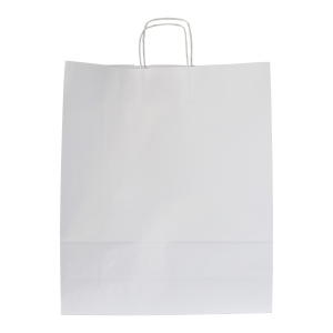 Sac papier blanc anses torsadées 2