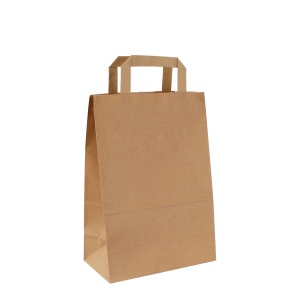 Sac papier kraft anses plates