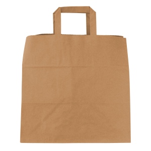 Sac papier kraft anses plates 2
