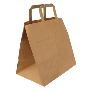 Sac papier kraft anses plates