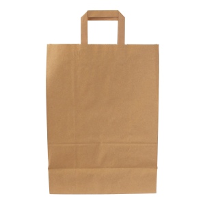 Sac papier kraft anses plates 2