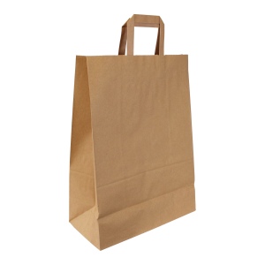 Sac papier kraft anses plates