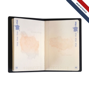Porte-passeport cuir régé. 4