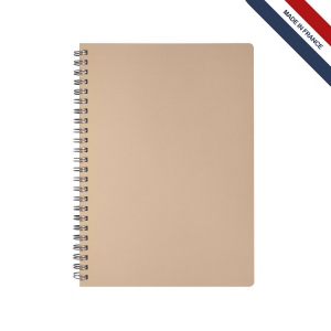 Cahier spiral cuir régé. 5