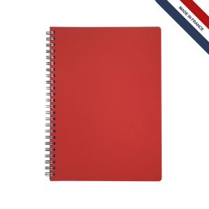 Cahier spiral cuir régé. 6