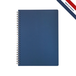 Cahier spiral cuir régé.