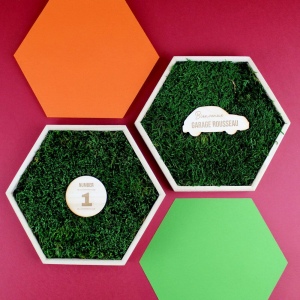 Trophée mousse hexagonal 2