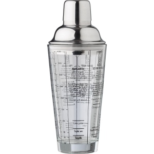 Shaker gradué en verre et en inox Adela 3