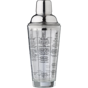 Shaker gradué en verre et en inox Adela 8