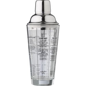 Shaker gradué en verre et en inox Adela 9
