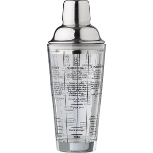 Shaker gradué en verre et en inox Adela 11