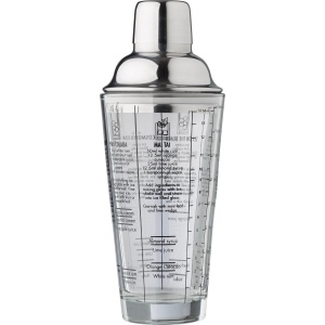 Shaker gradué en verre et en inox Adela 2