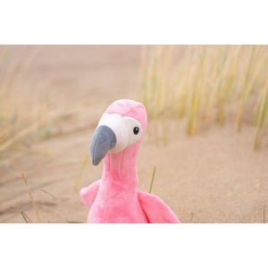 Peluche ‘Flamant rose’ en polyester Alicia