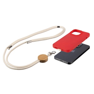 Porte-téléphone lanyard en coton Lucia 3