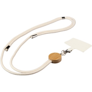 Porte-téléphone lanyard en coton Lucia 4