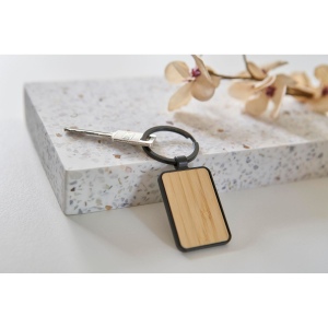 Porte-clés en métal et bambou Brigitte 5
