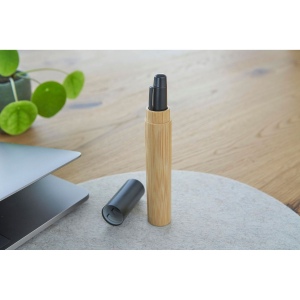 Stylo bille twist en acier inoxydable et bambou Anke 14