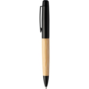 Stylo bille twist en acier inoxydable et bambou Anke 6