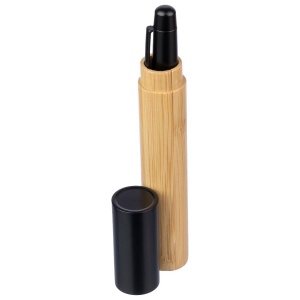 Stylo bille twist en acier inoxydable et bambou Anke 7