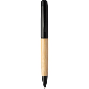 Stylo bille twist en acier inoxydable et bambou Anke 2