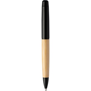 Stylo bille twist en acier inoxydable et bambou Anke