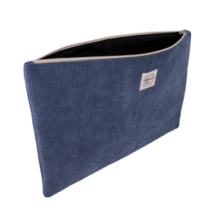 Sacoche ordinateur 17" velours côtelé 8