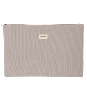 Sacoche ordinateur 17" velours côtelé 2